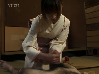Japanese Kimon-Clad Amateur Gives Steamy Hand Job